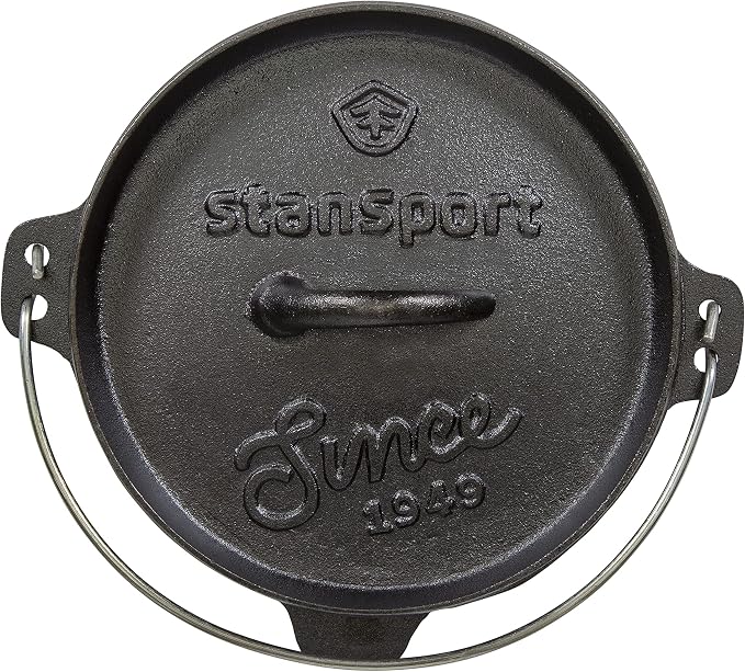 Stansport Pre-Seasoned Cast Iron Dutch Oven