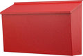 KYODOLED Wall-Mount Mailbox, Large Capacity Mail Box, Galvanized Steel Rust-Proof Metal Post Box, Mailboxes for Outside,15.7"x9.9"x4.9" Red