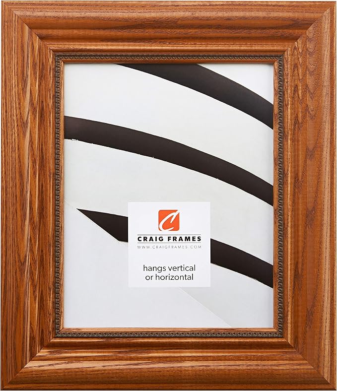 Craig Frames 15177483250 19 by 25-Inch Picture Frame, Solid Wood, 2.25-Inch Wide, Honey Oak
