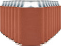 Blank Beer Can Cooler Sleeves (60-Pack) Soft Insulated Beer Can Coolies - HTV Friendly Blank Koolies in Bulk for Beer Cans & Bottles - Coolie Blanks for Vinyl Projects & Wedding Favors (Burnt Orange)