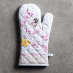 Maison d'Hermine Oven Gloves 100% Cotton Oven Mitt (7" x 13", Pack of 1) | With Loop Heat Resistant BBQ Cooking Gloves Baking Grilling Kitchen Handling Hot Pans Spring Summer - Blossoms in Spring