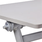Safco Products Learn Nesting Trapezoid Desk, Small Corner Desk for Classrooms & Custom Classroom Layouts (Pebble Gray)