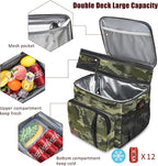 MIYCOO Lunch Bag for Men & Women, Expandable Double Deck Lunch Box, 15L | Leakproof & Waterproof, Portable, Large Soft Insulated Cooler bag for Adult, Work, Camping, Beach, Picnic, Travel