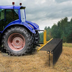 YITAMOTOR 72" Tow Behind Landscape Rake, 3 Point Quick Hitch Lawn Dethatcher Rakes with 32 Steel Tines for Category 1 Tractors, Heavy Duty Powder Coated Finish Tools for Leaves, Pine Needles, Straw