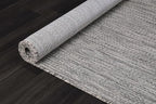 CAMILSON Outdoor Rug 5x7 Modern Area Rugs for Indoor and Outdoor Patios and Porches - Waterproof, Washable, Non-Shedding, Easy-to-Clean Outside Carpet (5 x 7, Solid - Silver Gray)