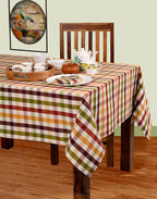 Urban Villa Tablecloth Cotton Tabletop 60x102 (8-10 Seats) Harvest Checks