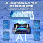 (2025 New) WYBOT S2 Solar Vision Robotic Pool Vacuum Cleaner, AI Vision, Smart Auto Docking, Dual Charging, Scheduled & Area Cleaning, 3D Adsorption for In-Ground Pools, Grey&Green