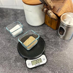 Escali Telero Digital Food Scale, Multi-Functional Kitchen Scale, Precise Weight Measuring and Portion Control, 7.62 x 6.1 x 1.28 inches, Black (T136)