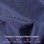 PURPLE LEAF 12' X 16' Outdoor Hardtop Gazebo for Patio Galvanized Steel Double Roof Permanent Canopy Teak Finish Coated Aluminum Frame Pavilion Gazebo with Netting and Navy Blue Curtains