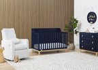 GAP babyGap Oxford 6-in-1 Convertible Crib - Greenguard Gold Certified, Navy/Natural, 1 Unit