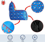 Idea Nuova Marvel Spidey & His Amazing Friends Toddler Nylon Bean Bag Chair with Piping & Top Carry Handle, NN201537, Large, Spidey & Friends