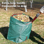4-Pack leaf collectors,Large Yard Dustpan-Type 53-Gallon Garden Bag for Collecting Leaves，Reuseable Heavy Duty lawn and leaf bags，Garden Waste Container for Clean Up Outdoor Debris Grass Clippings