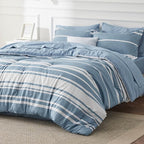 Bedsure Twin Comforter Set with Sheets - 5 Pieces Twin Bedding Sets, Twin Bed in a Bag