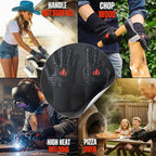 GRILL HEAT AID Extreme Heat Resistant BBQ Gloves - 1472°F Grill Gloves Heat Proof for Men EN407 Certified Fireproof Grilling Gloves for Fire Pit & Smoker, High Temp Grill Mitts for Outdoor Pizza Oven