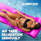 TRC Recreation Sunsation Vinyl Coated Foam Swimming Pool Float Mat Adult Lounger with Built-in Roll Pillow