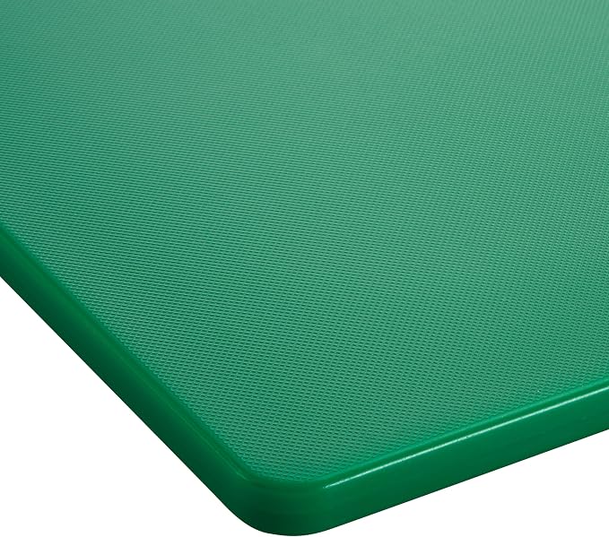 Winco 15" x 20" Green Heavy-Duty Plastic Cutting Board (Set of 6) | Dishwasher safe, Stain resistant, Minimizes dulling, HACCP approved, Great for Charcuterie, Appetizers and Buffet Displays