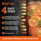 Camerons Alder Grilling Planks - 2 Pack (5.5"x11.5") - Premium Natural Alder Wood - Easily Infuse Smoky Flavor into BBQ Salmon, Fish, Pork, Veggies, and More - Sourced in the USA - Grilling Gift Idea