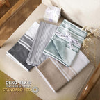 Bedsure Bed in a Bag Queen 7 Pieces - Striped Beddding sets, Queen Comforter Sets with Comforter, Fitted Sheet, Flat Sheet, Pillowcase & Shams