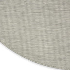Nourison Home Positano 8' x Round Light Gray Fabric Modern Area Rug (8' Round)