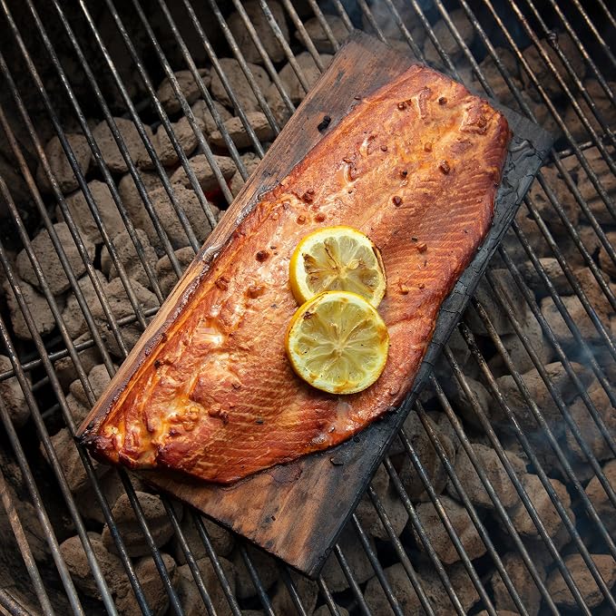 Camerons Cedar Grilling Planks - 8 Pack (5.5"x11.5") - Premium Natural Cedar Wood - Easily Infuse Smoky Flavor into BBQ Salmon, Fish, Meat, Veggies, and More - Sourced in the USA - Grilling Gift Idea