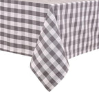 Urban Villa Tablecloth Cotton Tabletop 60x102 (8-10 Seats) Grey Checks