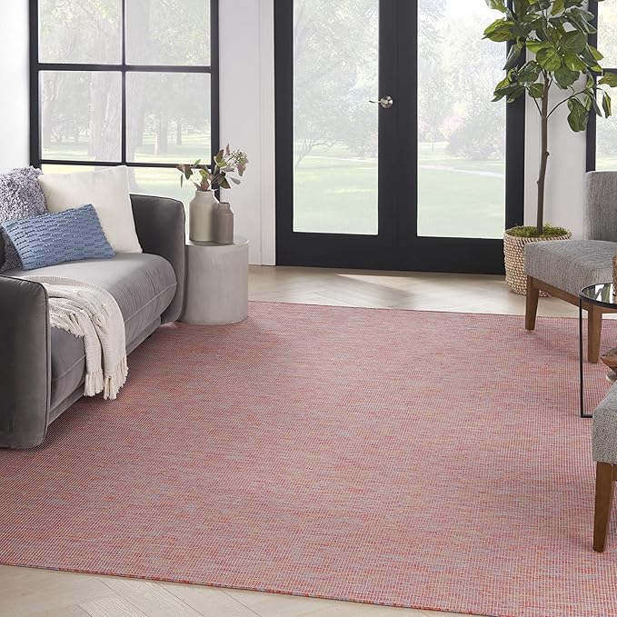 Nourison Home Positano Indoor/Outdoor Rainbow 9' x 12' Area Rug, Easy Cleaning, Non Shedding, Bed Room, Living Room, Dining Room, Backyard, Deck, Patio (9x12)