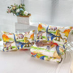 CVHOUSE Dinosaur Bedding Set,Dinosaur Comforter,Dinosaur Comforter Set King,Microfiber Quilt Set with 1 Comforter and 2 Pillow Cases
