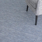 Nourison Positano Indoor/Outdoor Navy Blue 2'2" x 10' Area Rug, Easy Cleaning, Non Shedding, Bed Room, Living Room, Dining Room, Backyard, Deck, Patio (2x10)